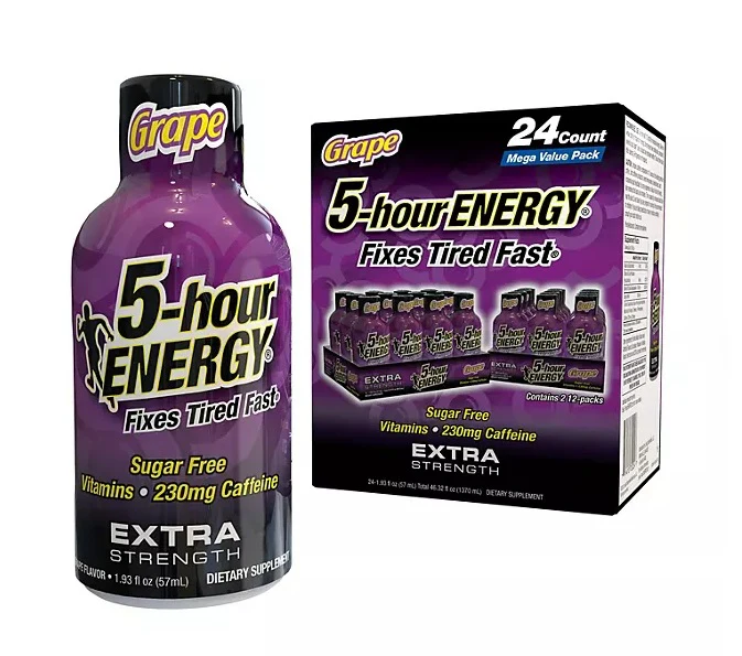 5-Hour Energy Extra StrengthShots GRAPE - 1.93oz/24pk