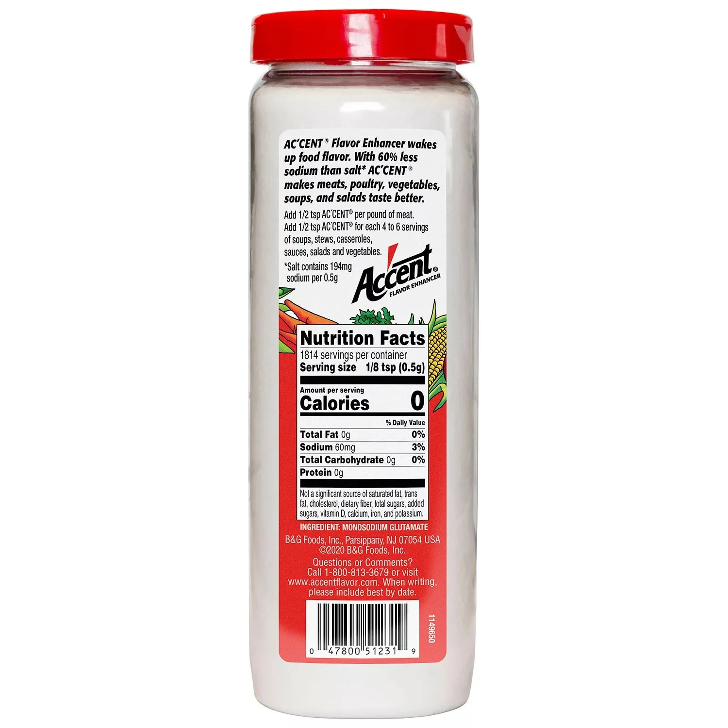Ac'cent Flavor Seasoning Enhancer - 32oz/1pk - Image 2