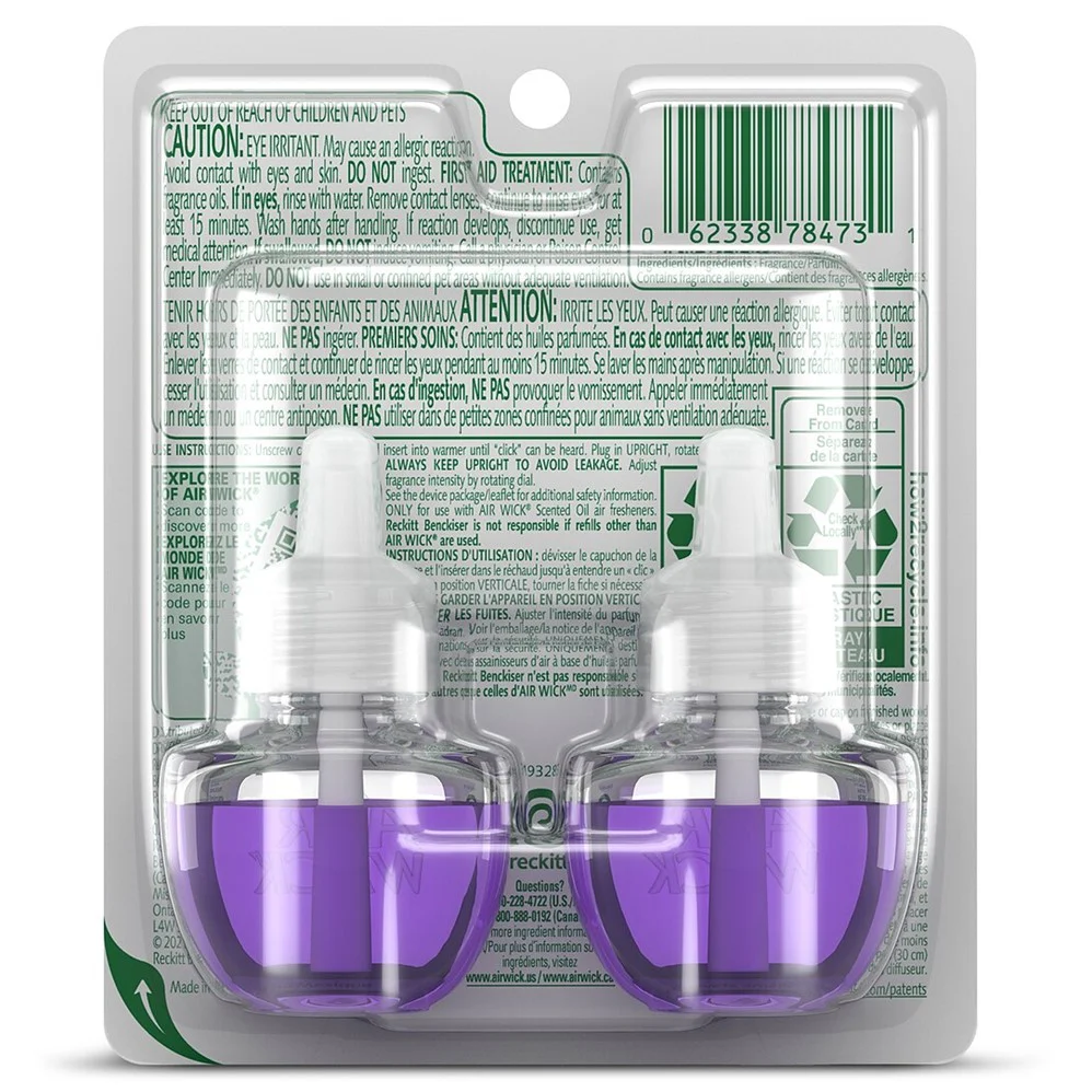 Air Wick Scented Oil - Twin Refill Lavender Chamomile - (2x0.67)oz/6pk - Image 2