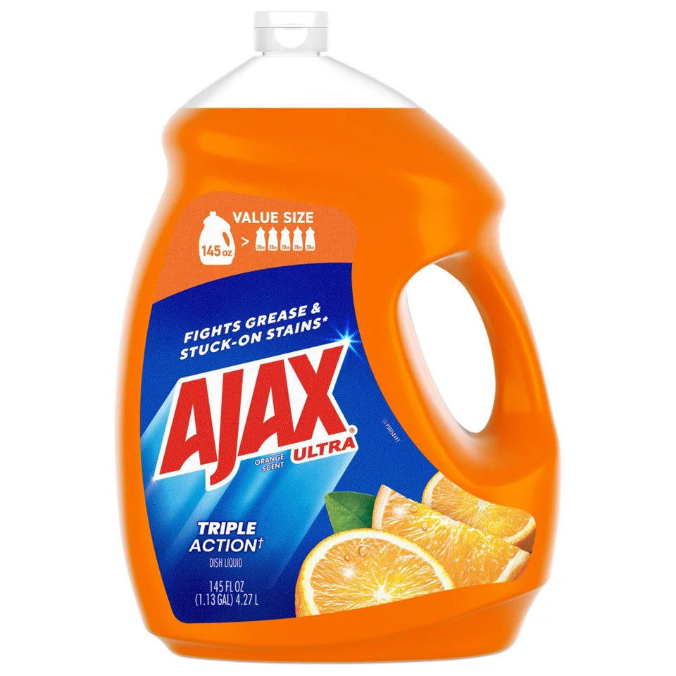 Ajax Ultra Dish Liquid Soap Orange - 145oz/4pk