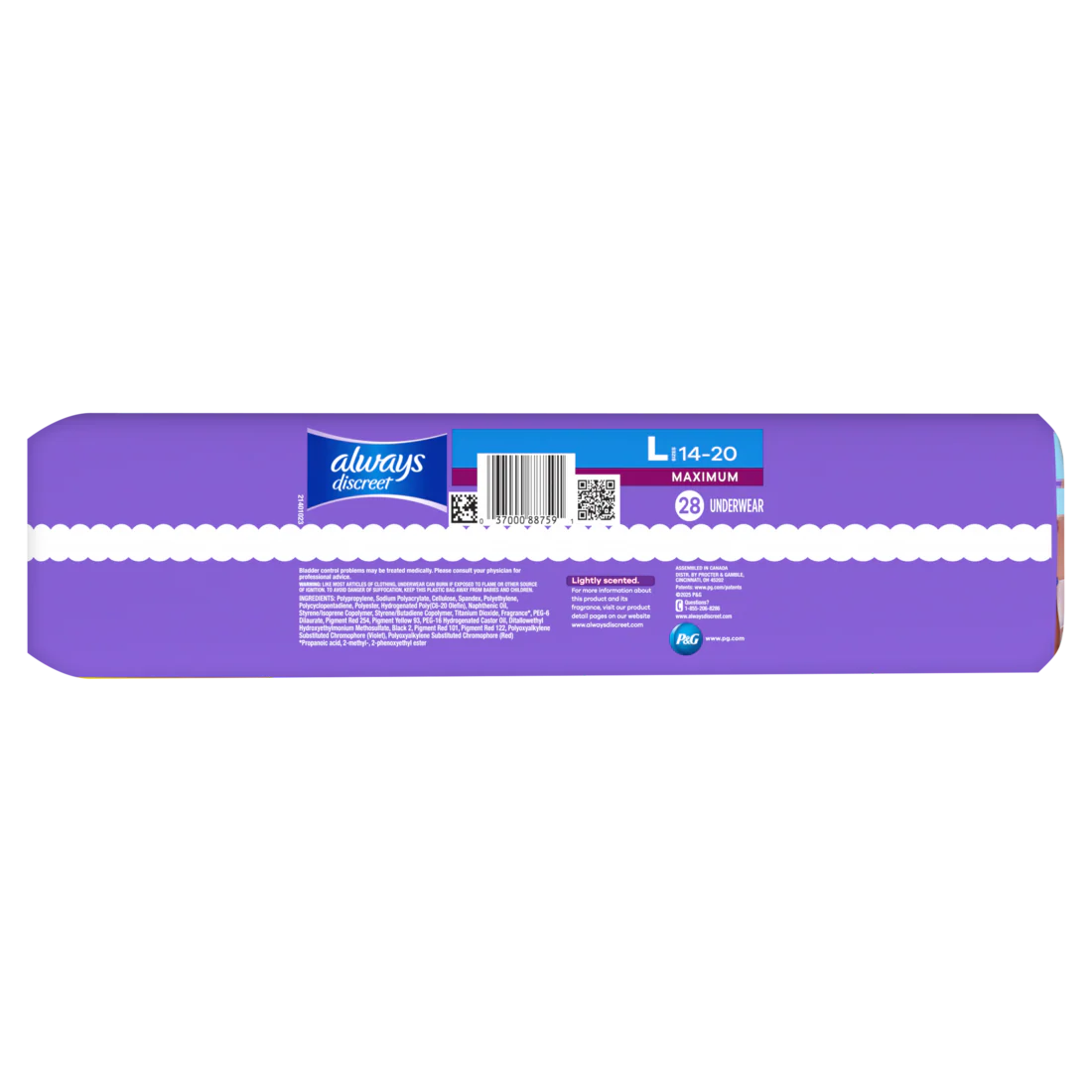 Always Discreet Reimagined Adult Diapers For Women Maximum Incontinence And Postpartum Underwear L - 28ct/2pk - Image 2