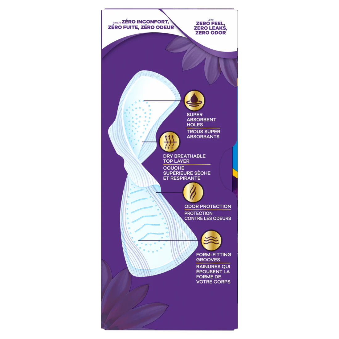 Always Radiant With Flexfoam Pads Size 5 Extra Heavy Overnight With Wings Light Clean Scent - 18ct/3pk - Image 2