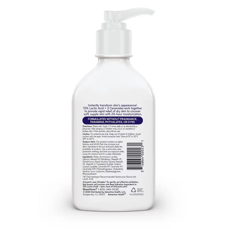 AmLactin Intensive Healing Body AHA Lotion - 7.9oz/12pk - Image 2