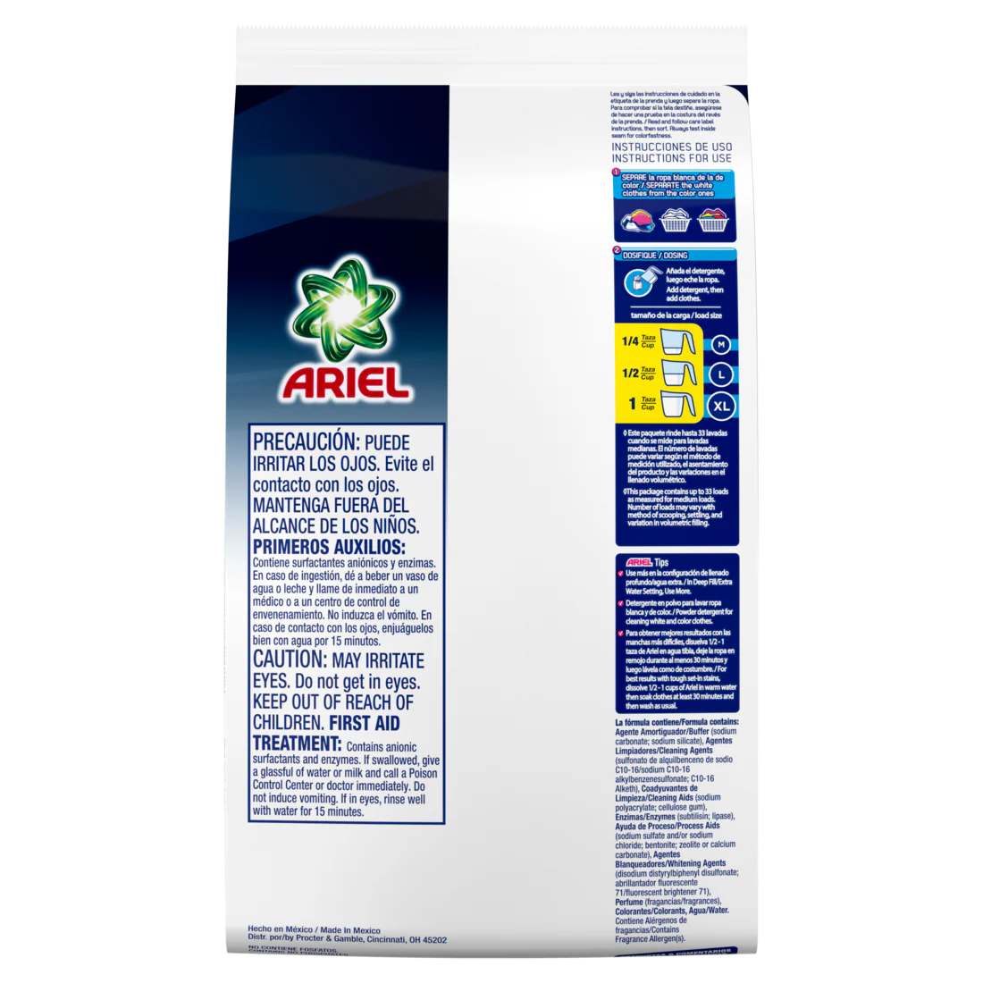 Ariel Ultra Oxi Powder Laundry Detergent Original Scent 1.5kg 33 Loads - 52oz/6pk - Image 2