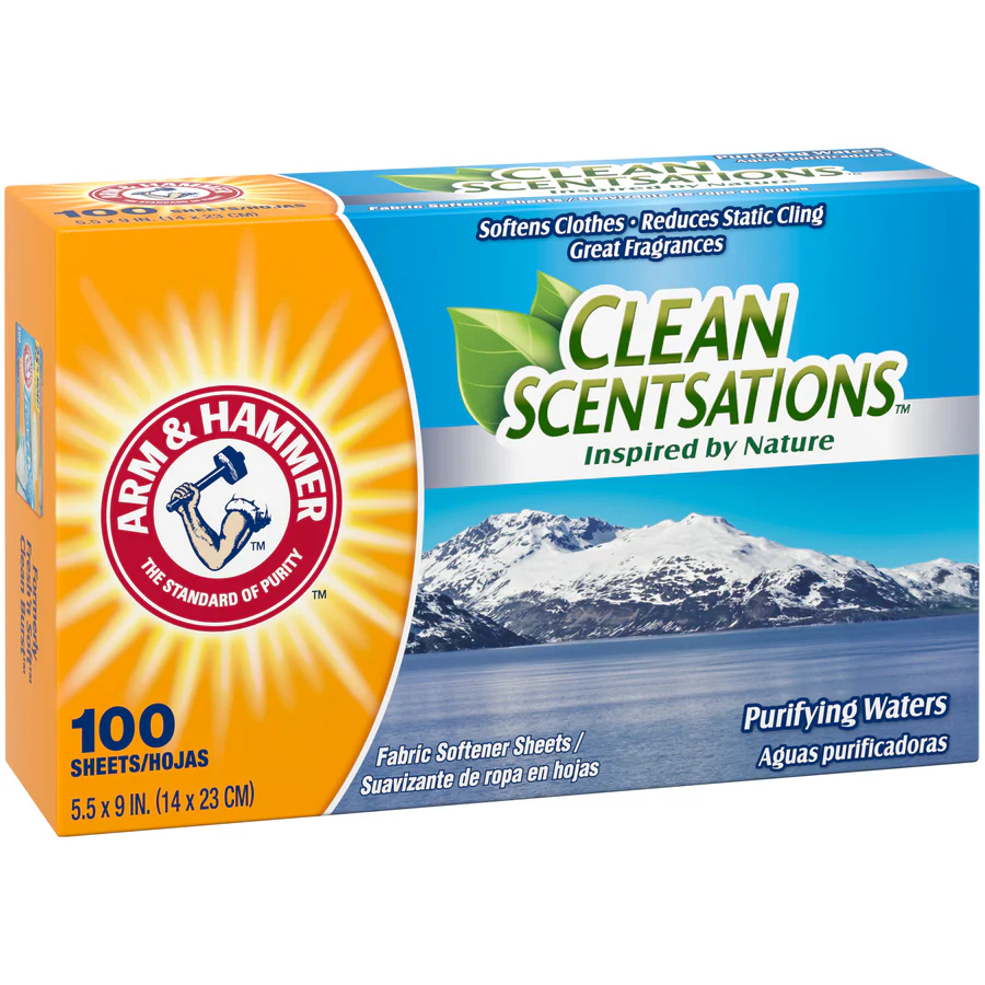 Arm & Hammer Dryer Sheet Purifying Waters - 100ct/6pk