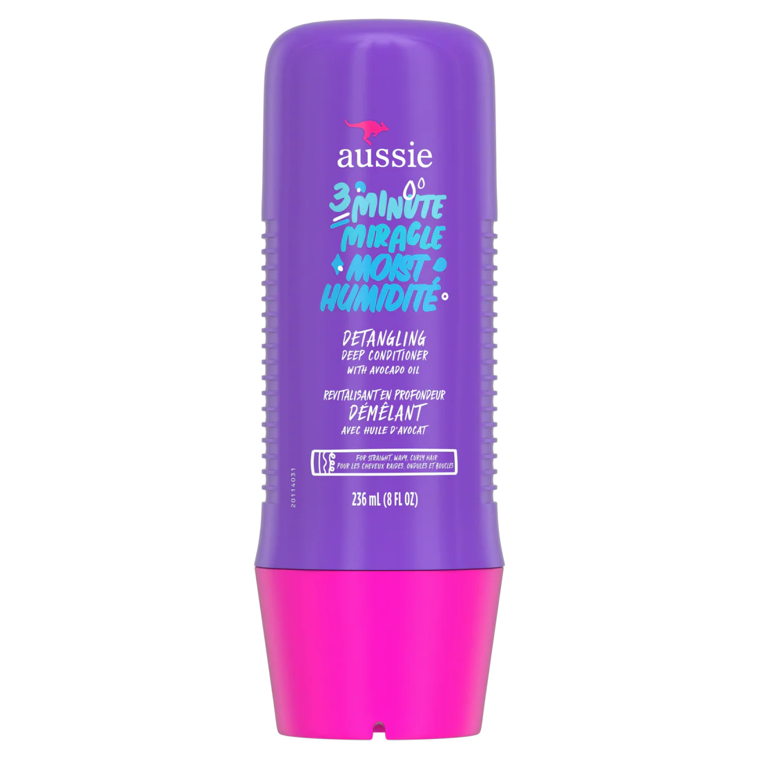 Aussie 3 Minute Miracle Moist Detangling Deep Conditioner Treatment With Avocado Oil Paraben And Sulfate Free - 8oz/6pk