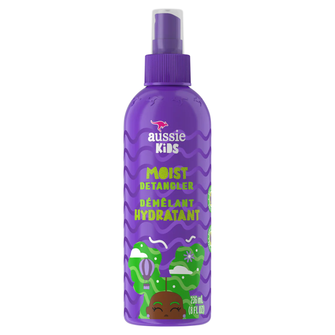 Aussie Kids Moist Detangler For Kids - 8oz/12pk