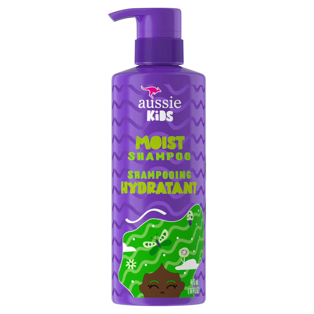 Aussie Kids Moist Sulfate Free Shampoo Dye Free & Paraben Free Shampoo For Kids Kids Shampoo For Curly Hair - 16oz/4pk