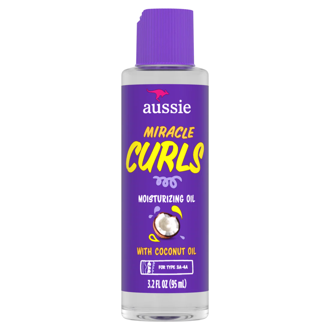 Aussie Miracle Curls Moisturizing Oil Treatment With Hydrating Coconut Oil - 3.2oz/12pk