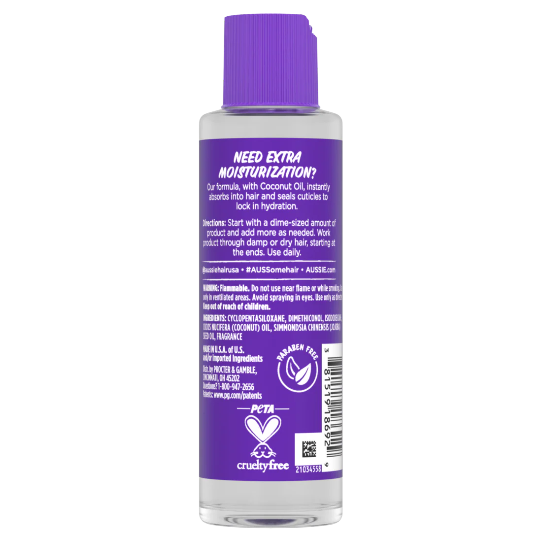 Aussie Miracle Curls Moisturizing Oil Treatment With Hydrating Coconut Oil - 3.2oz/12pk - Image 2