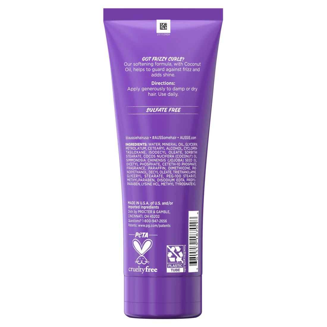 Aussie Miracle Curls Frizz-Taming Cream For Frizz-Free Curly Hair - 6.8oz/12pk - Image 2