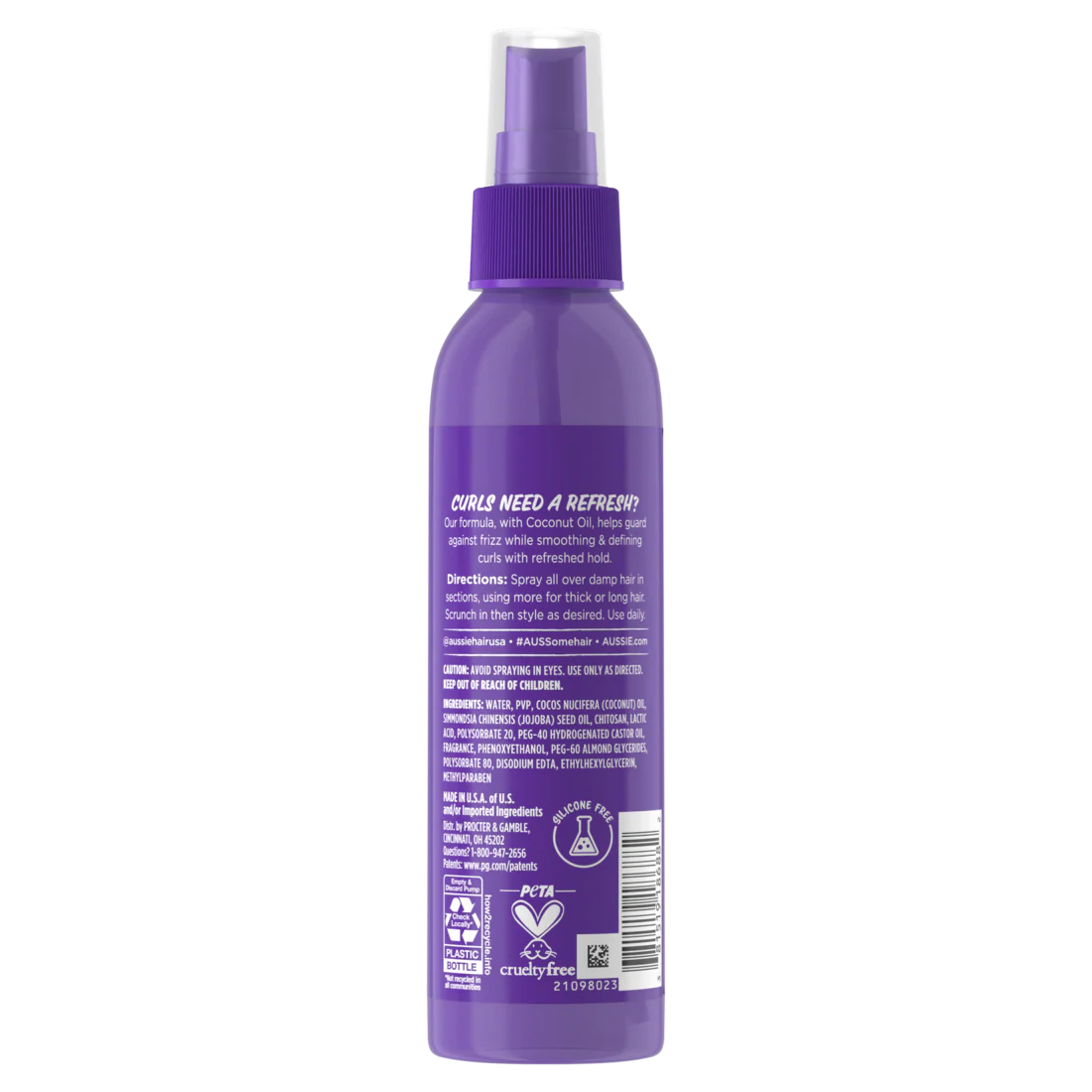 Aussie Miracle Curls Curl Refresher Spray For Frizzy Hair Silicone Free - 5.7oz/12pk - Image 2