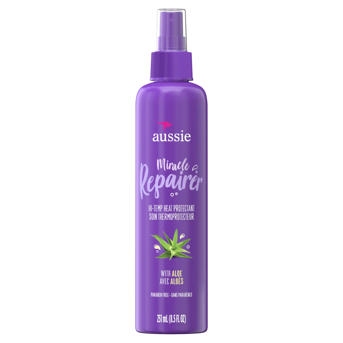 Aussie Miracle Repairer Hi Temp Heat Protectant with Aloe - 8.5oz/12pk