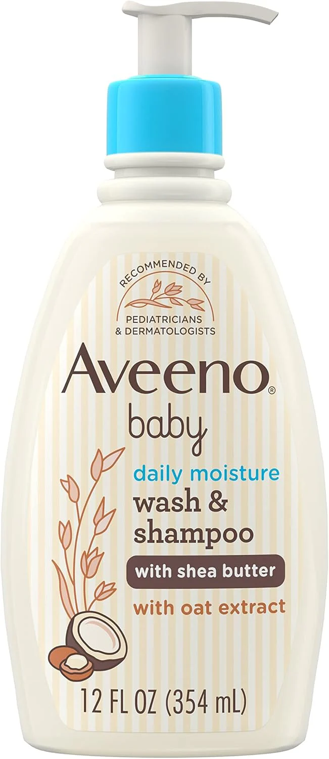 Aveeno Baby Daily Moisture Daily Moisture Wash & Shampoo Shea Butter - 12oz/12pk