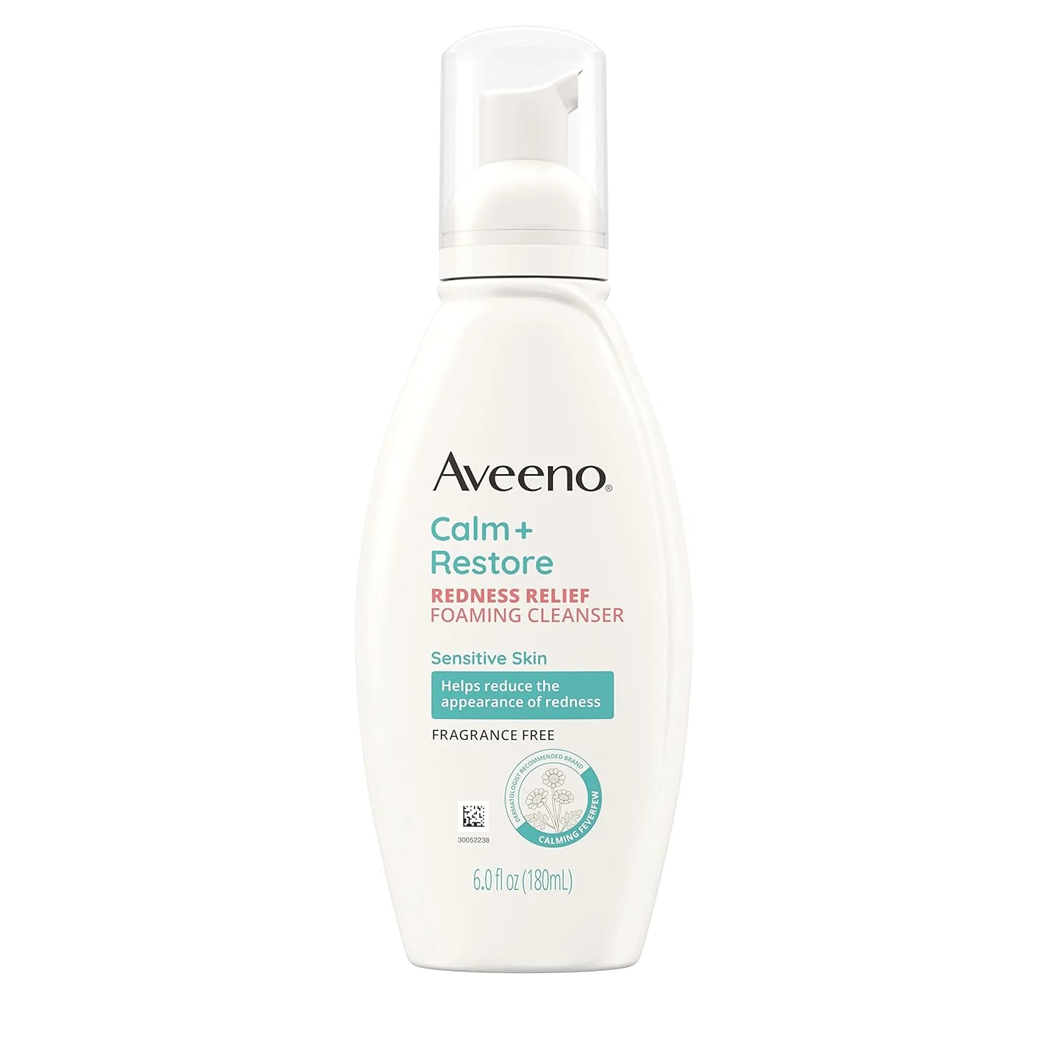 Aveeno Calm & Restore Redness Relief Foaming Cleasner Fragrance Free for Sensitive Skin - 6oz/3pk