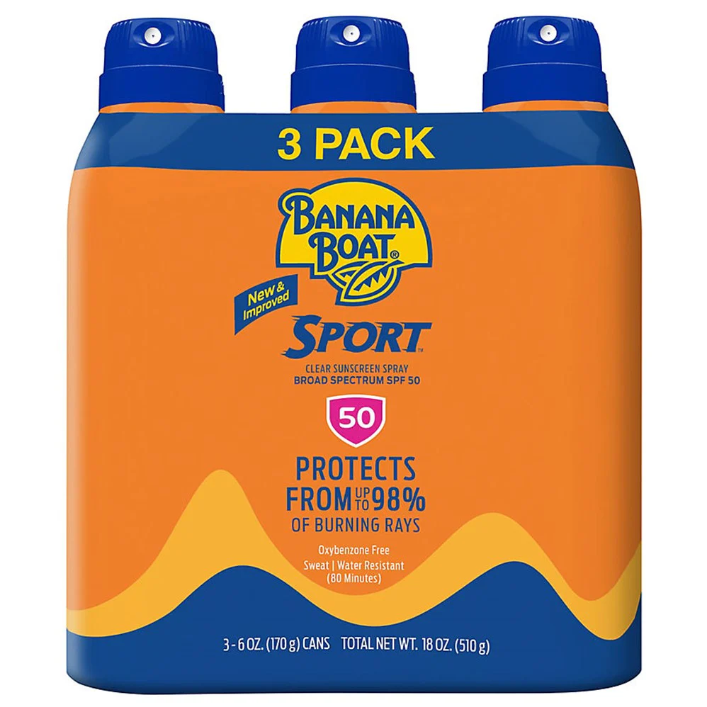 Banana Boat Sport Ultra Sunscreen Spray SPF50 - 6oz/3pk - Image 3