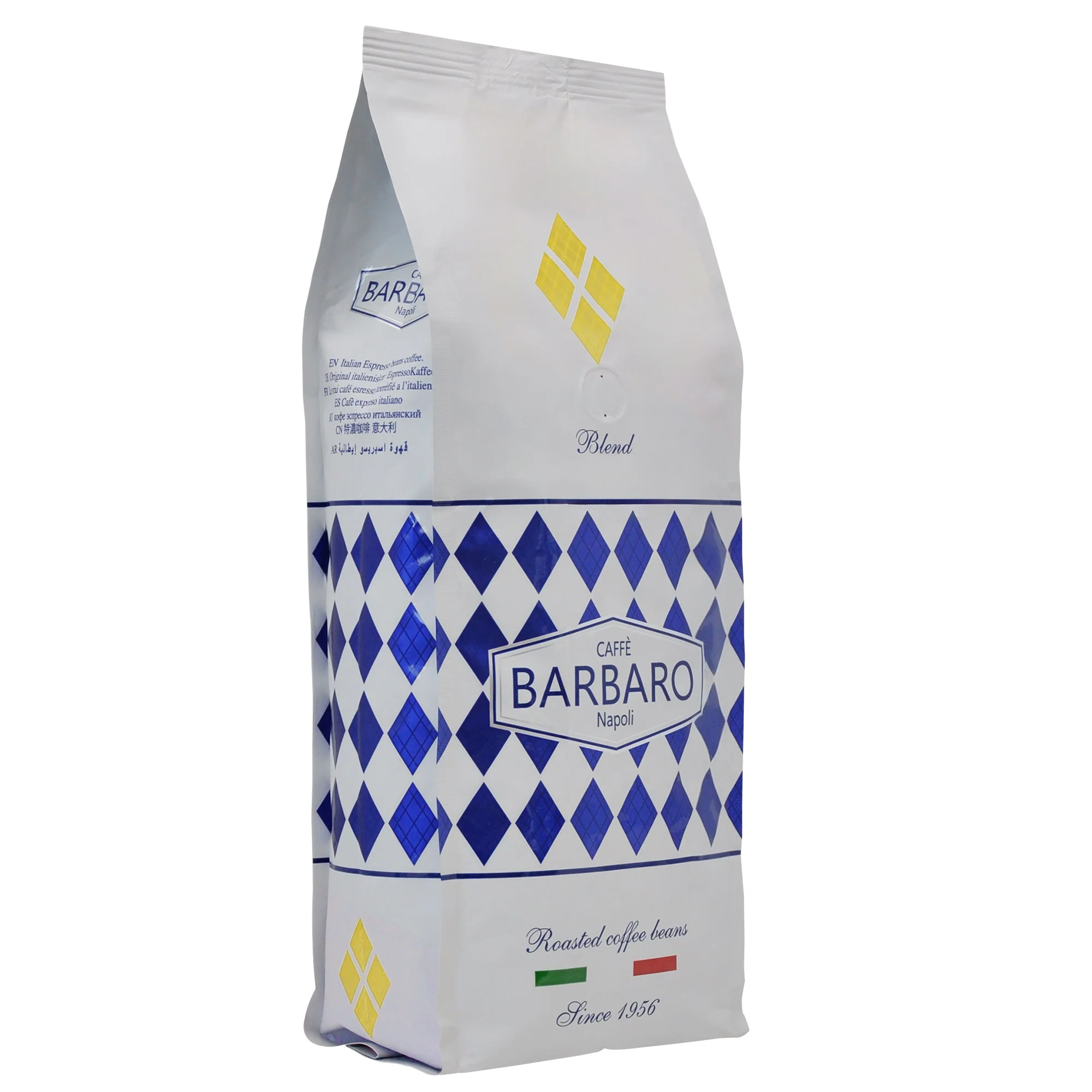 Barbaro Gold Blend Roasted Espresso Coffee Beans - 2.2lbs/6pk
