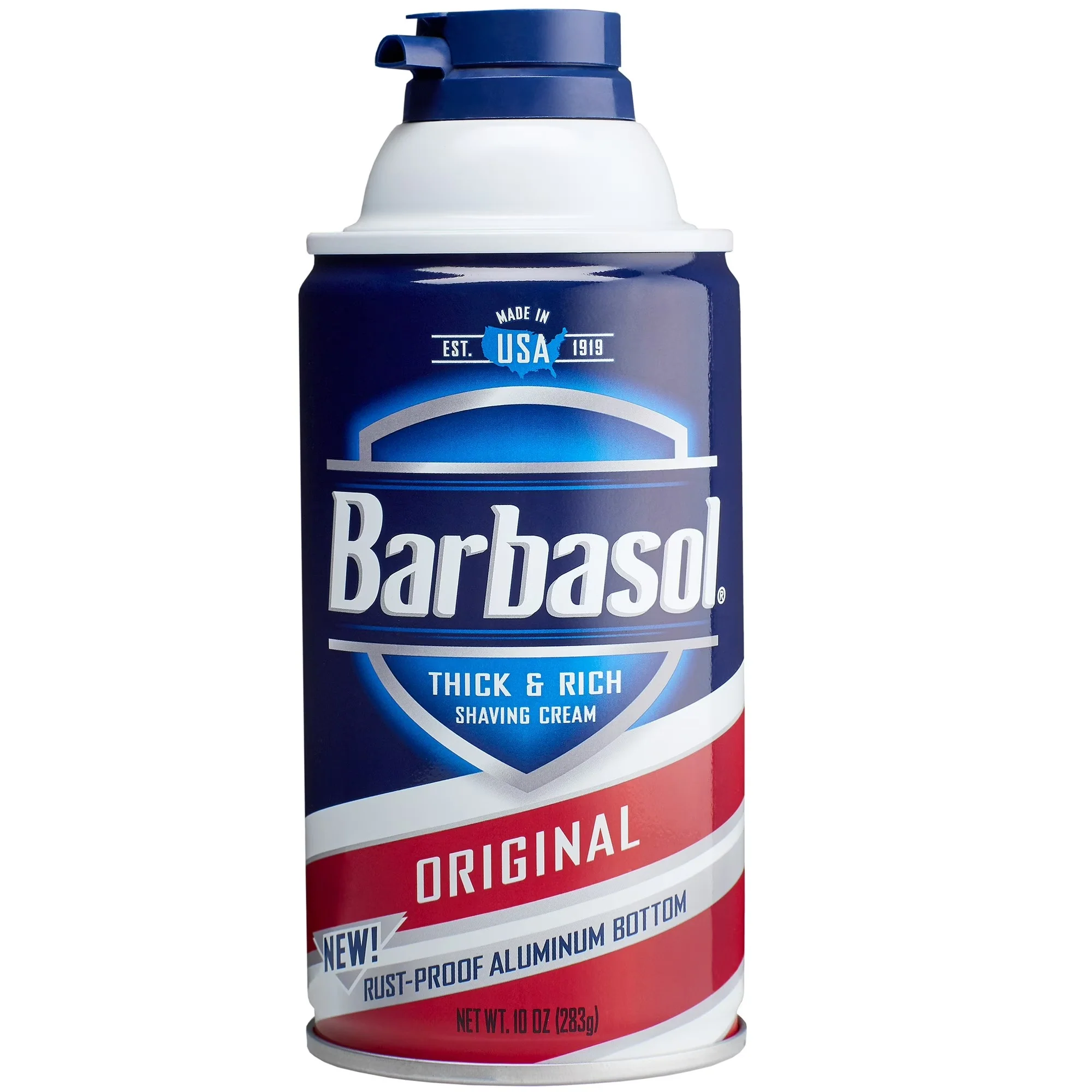 Barbasol Shaving Cream with Rust Resistant Bottom Original 283g - 10oz/6pk