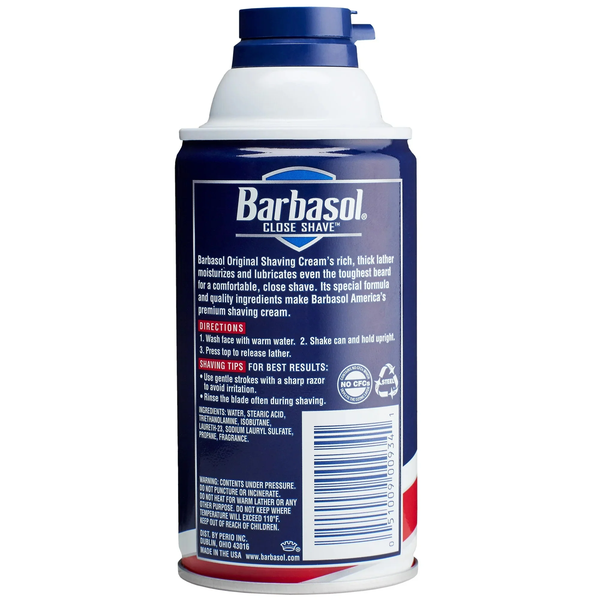 Barbasol Shaving Cream with Rust Resistant Bottom Original 283g - 10oz/6pk - Image 2