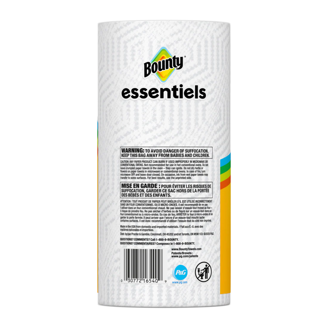 Bounty Paper Towels Essentials Select-A-Size 1 Double Roll White 108 Sheets Per Roll - 1ct/24pk - Image 2