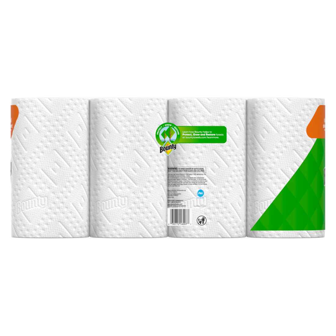 Bounty Paper Towels Full Sheet White 4 Triple Rolls 75 Sheets Per Roll - 4ct/6pk - Image 2