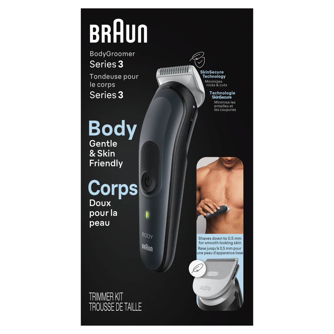 Braun Styler BG3340 BodyGroom NA - 1box/3pk