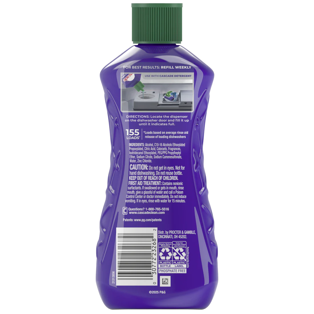Cascade Rinse Aid Clean & Dry Booster - 16oz/4pk - Image 2