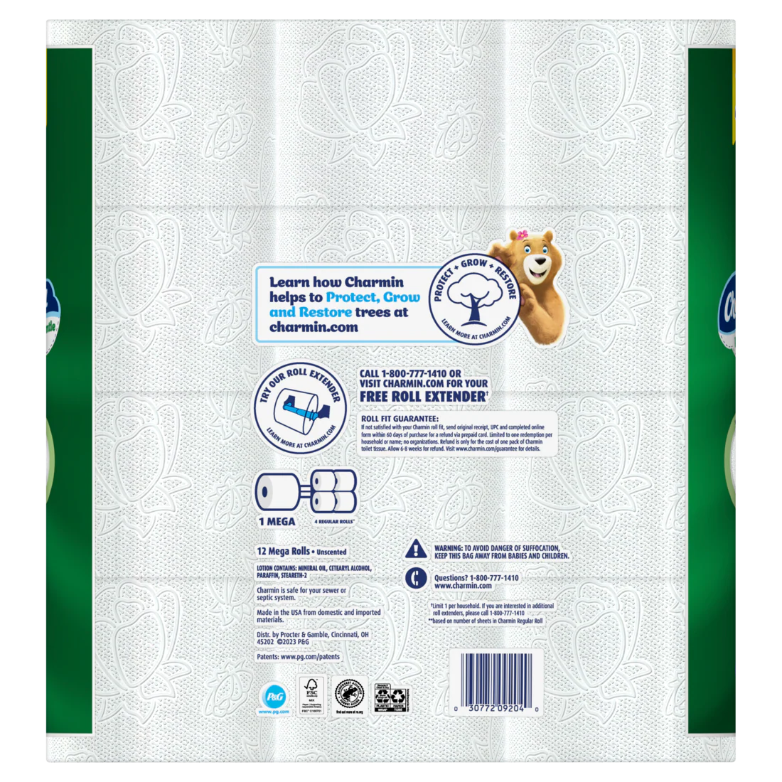 Charmin Toilet Paper Ultra Gentle 12 Mega Rolls 2-Ply Bath Tissue 231 Sheets Per Roll - 12ct/4pk - Image 2