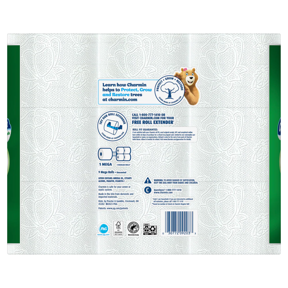 Charmin Toilet Paper Ultra Gentle 9 Mega Rolls 2-Ply Bath Tissue 231 Sheets Per Roll - 9ct/4pk - Image 2