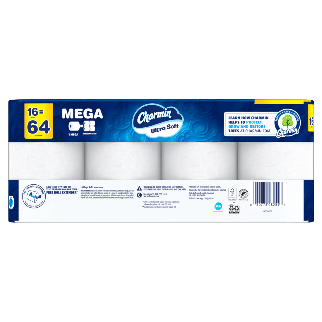 Charmin Ultra Soft Toilet Paper Mega Rolls 224 sheets per roll - 16ct/1pk - Image 2