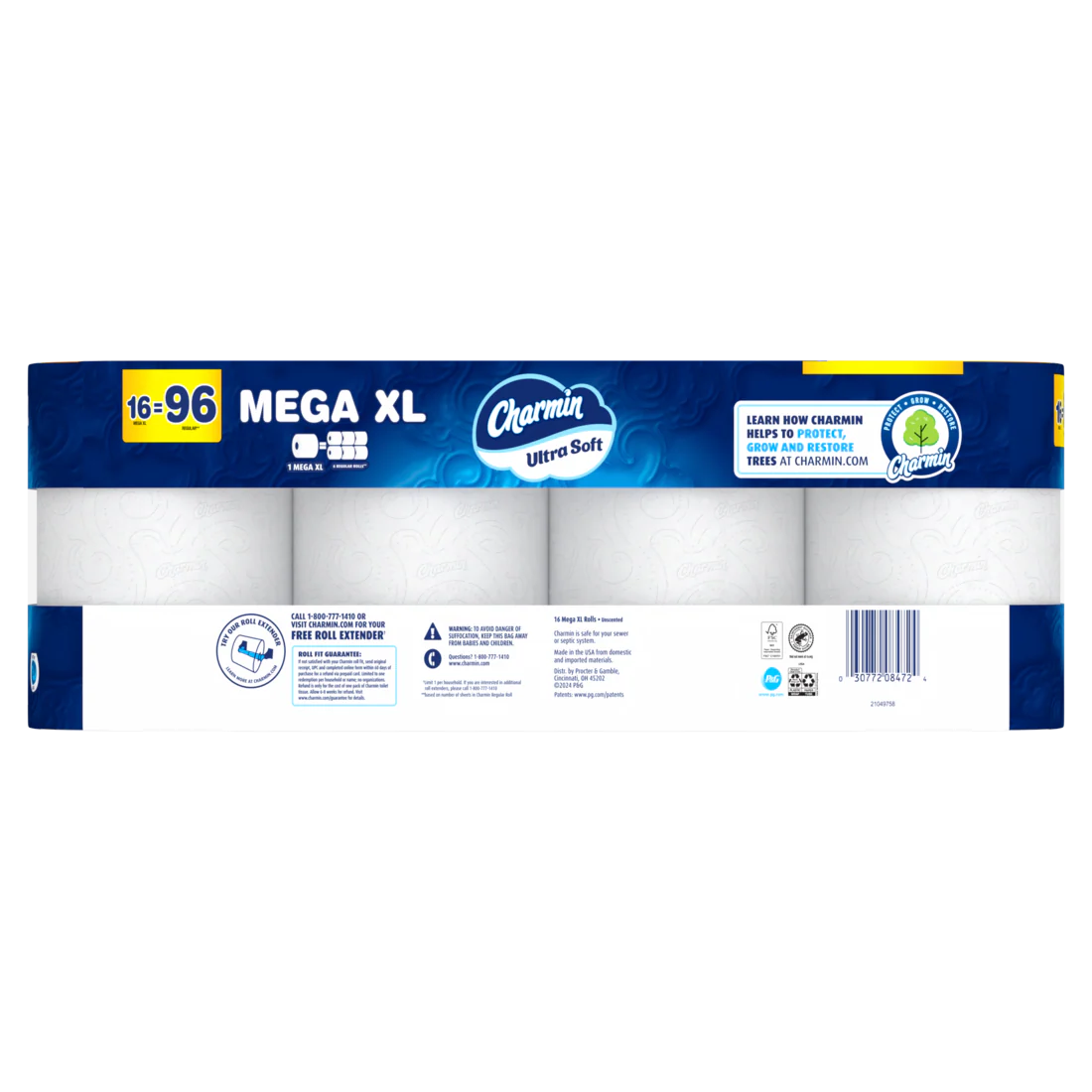 Charmin Ultra Soft Toilet Paper Mega XL Rolls 336 sheets per roll - 16ct/1pk - Image 2