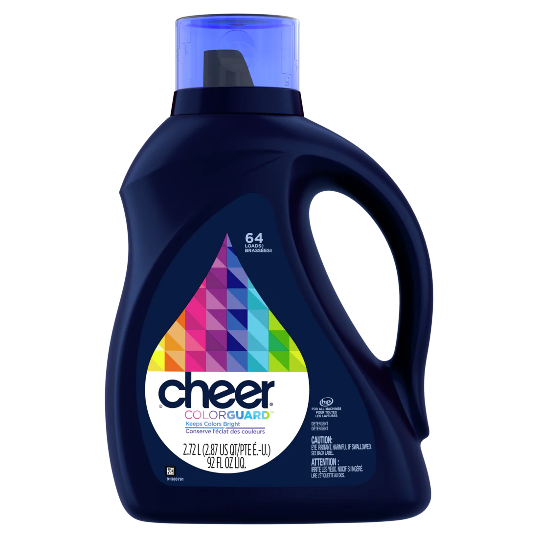 Cheer Liquid Laundry Detergent 64 Loads HE Compatible - 92oz/4pk