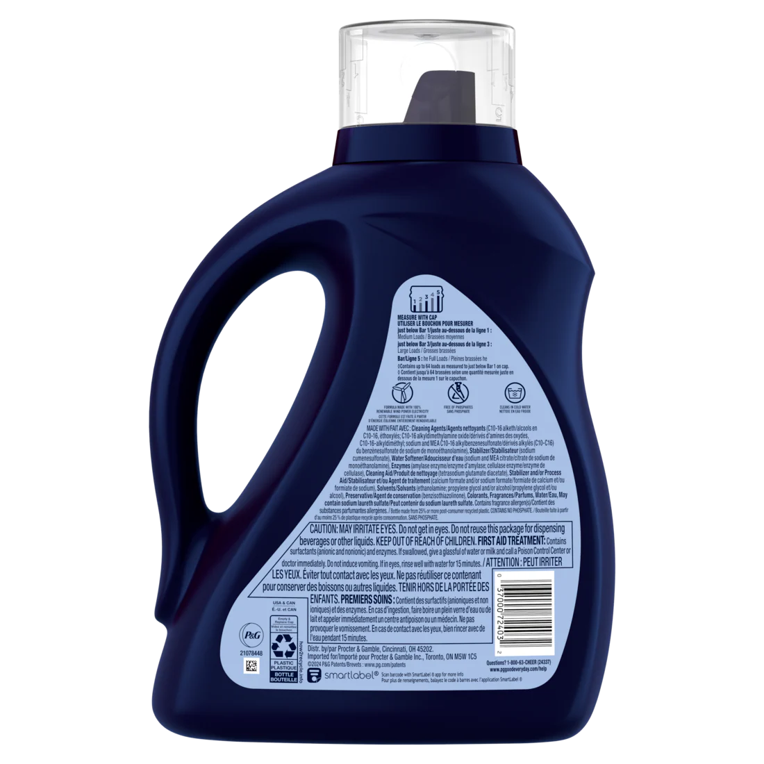 Cheer Liquid Laundry Detergent 64 Loads HE Compatible - 92oz/4pk - Image 2