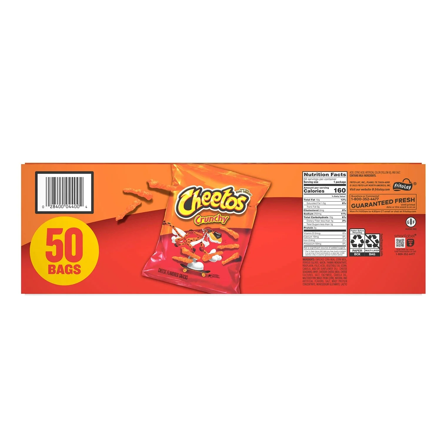 Cheetos Crunchy Cheese Flavored Snacks Total 50oz - 50ct/1pk - Image 2