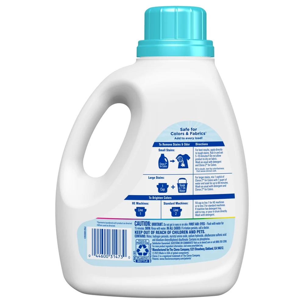 Clorox 2 Liquid Free & Clear Concentrated - 88oz/4pk - Image 2