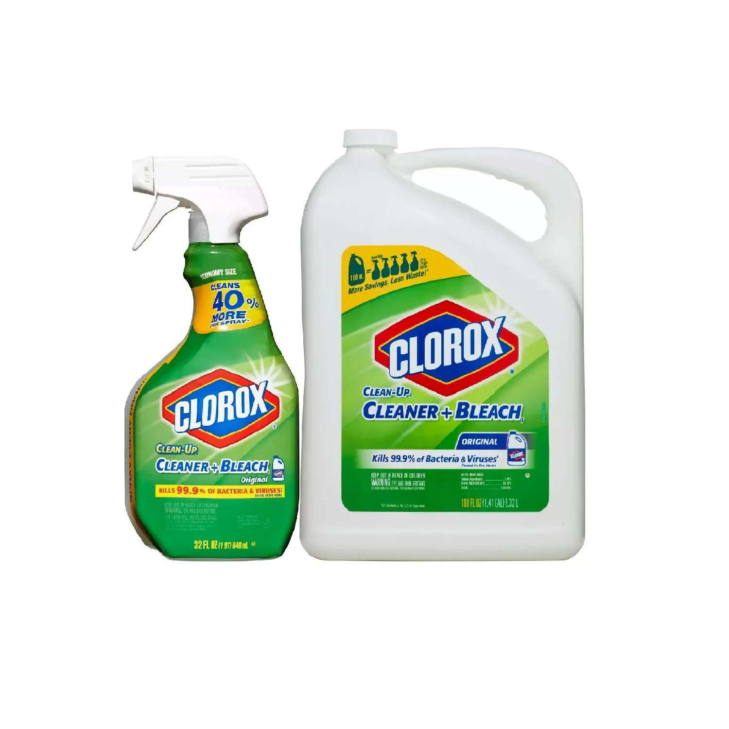 Clorox Clean-Up All-Purpose Cleaner with Bleach 32oz Spray 180oz Refill Bottle - 212oz/3pk