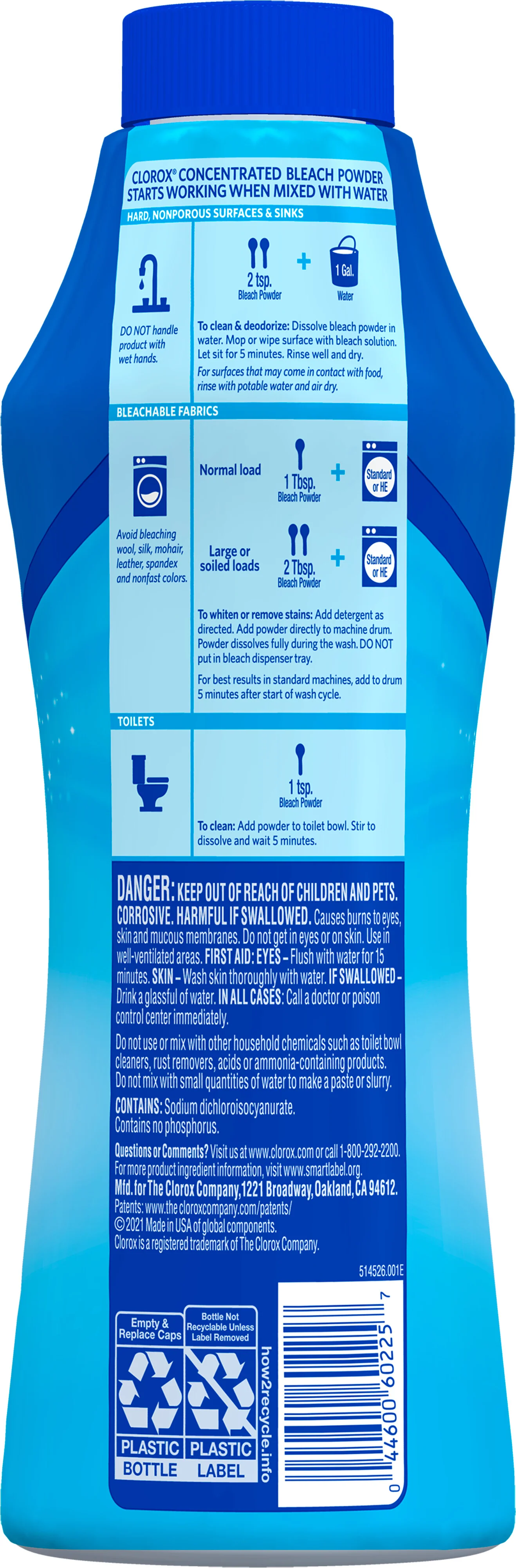 Clorox Concentrated Bleach Powder - 21.1oz/6pk - Image 2