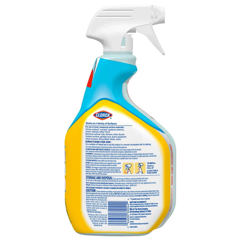 Clorox Disinfecting All Purpose Cleaner Spray Lemon - 32oz/9pk - Image 2