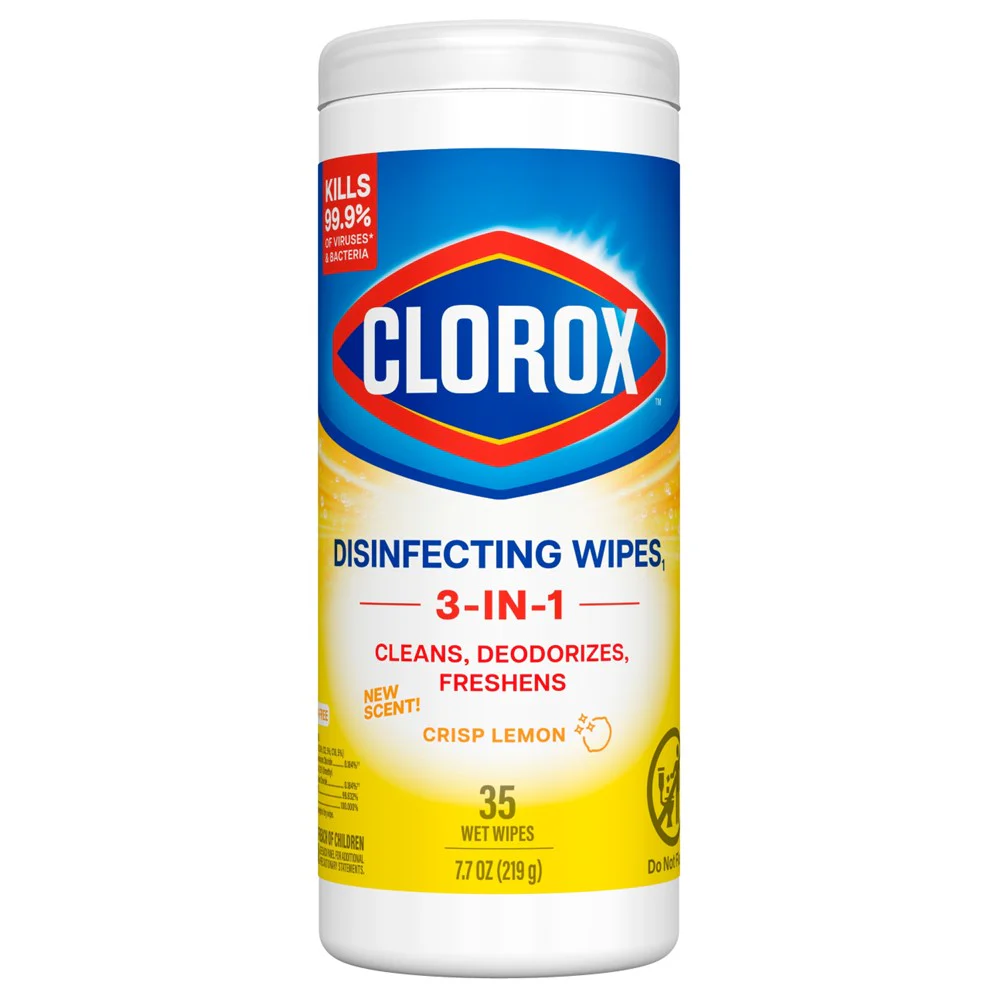 Clorox Disinfecting Wipes Crisp Lemon - 35ct/12pk