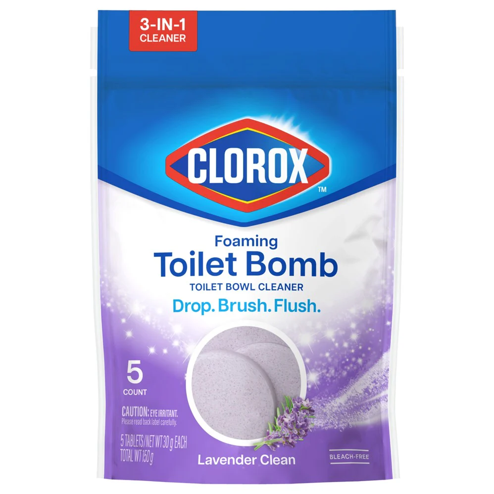Foaming Toilet Bomb Toilet Bowl Cleaner Lavender Clean - 5ct/6pk