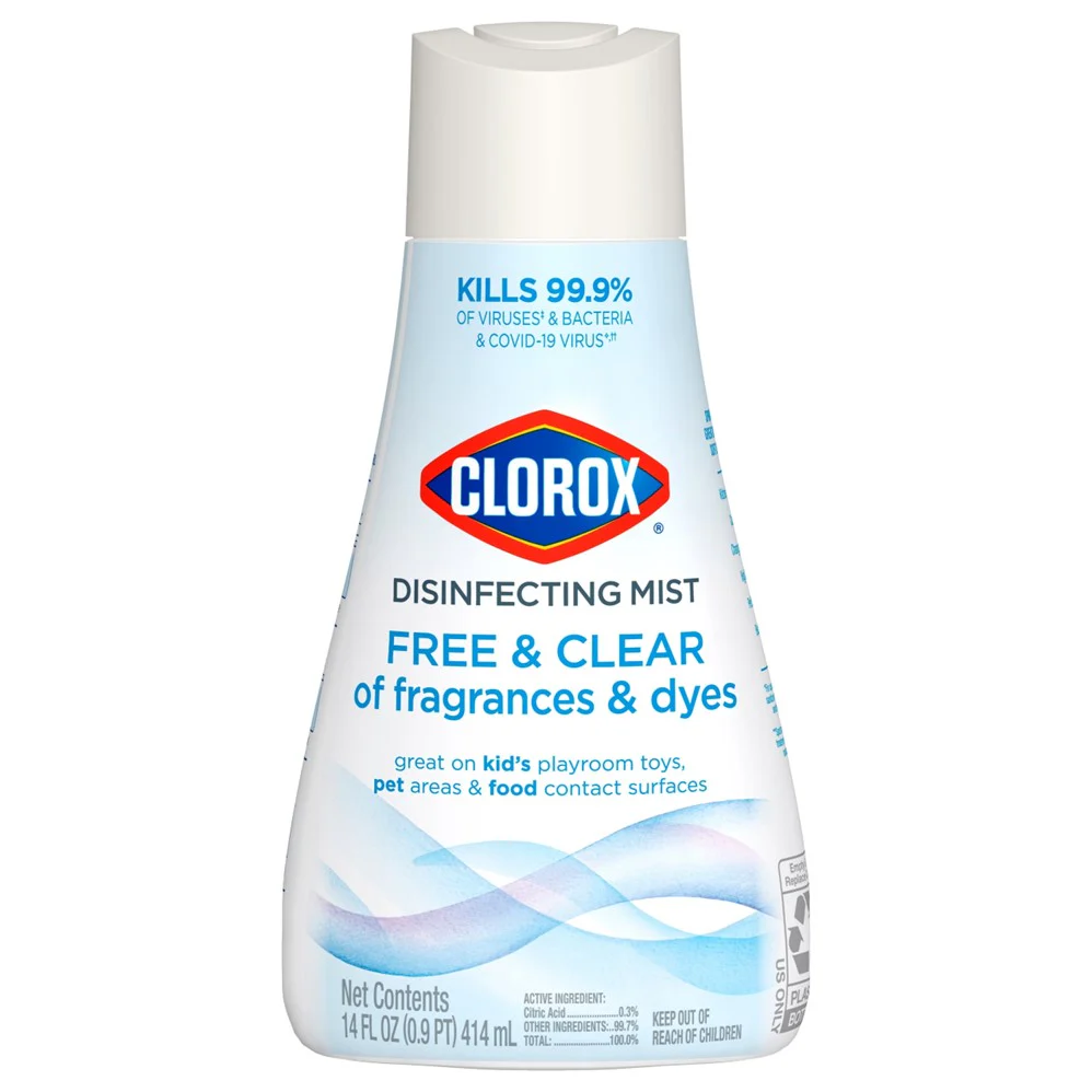Clorox Disinfecting Mist Refill Free & Clear Of Fragrances & Dyes - 14oz/6pk
