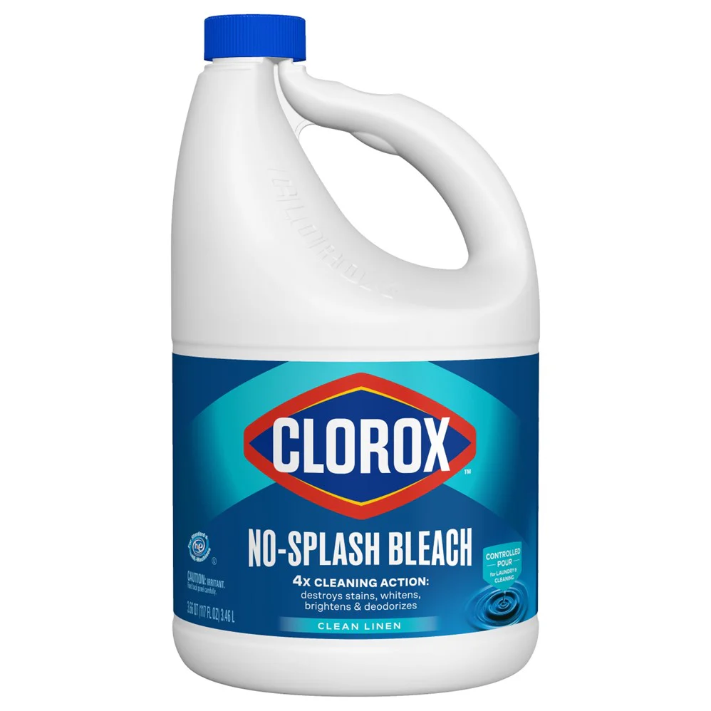Clorox Bleach Liquid Splash-Less Clean Linen Concentrated - 117oz/3pk