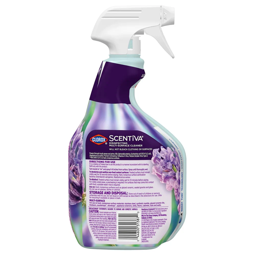Clorox Scentiva Multi-Surface Cleaner Spray Lavender & Jasmine - 32oz/9pk - Image 2