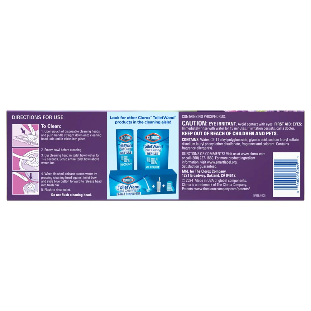 Clorox Toiletwand Scentiva Lavender & Jasmine Refill - 10ct/6pk - Image 2