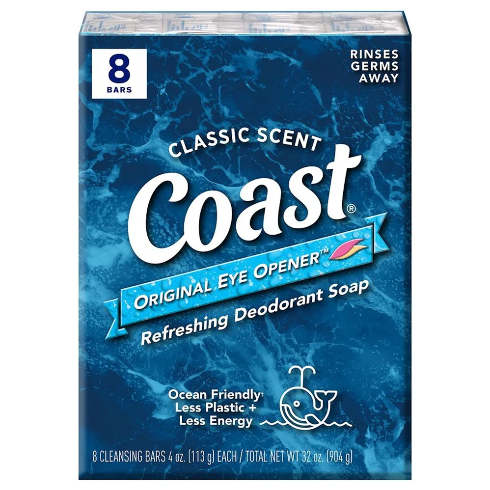 Coast Bath Bar - Classic Scent - (8x4.0)oz/6pk
