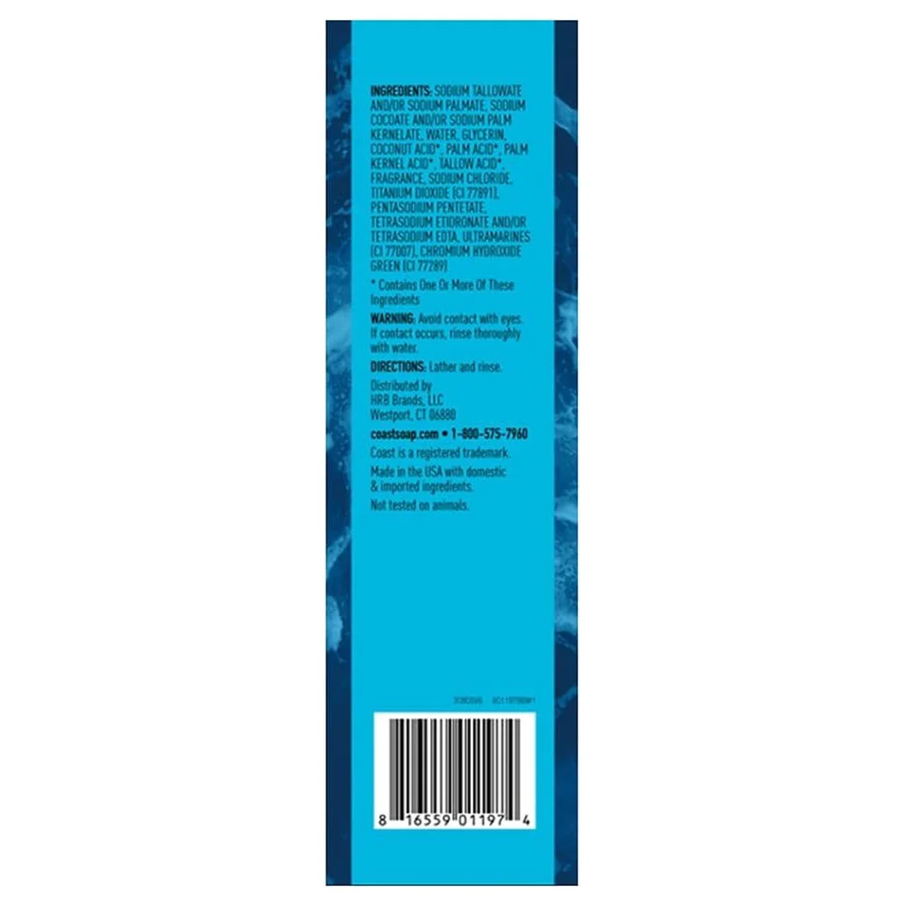 Coast Bath Bar - Classic Scent - (8x4.0)oz/6pk - Image 2