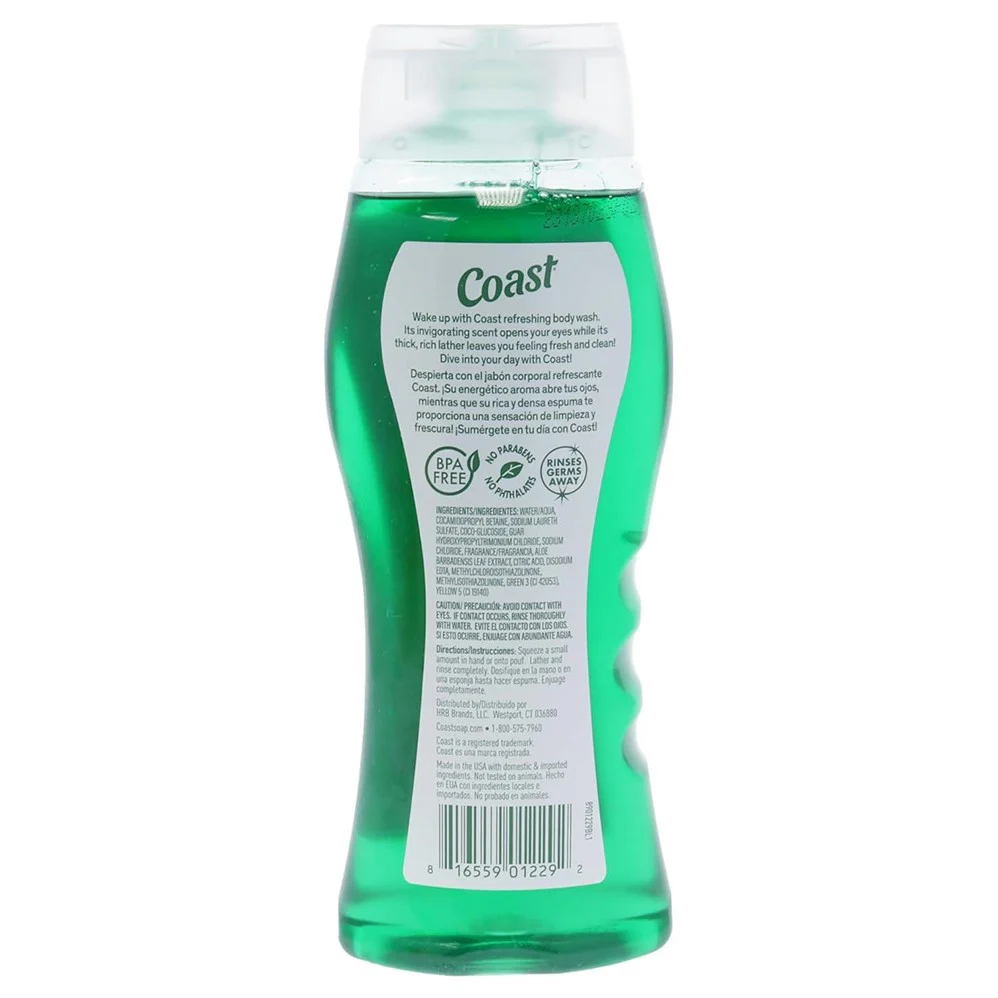 Coast Body Wash - Emerald Burst Scent - 18oz/6pk - Image 2