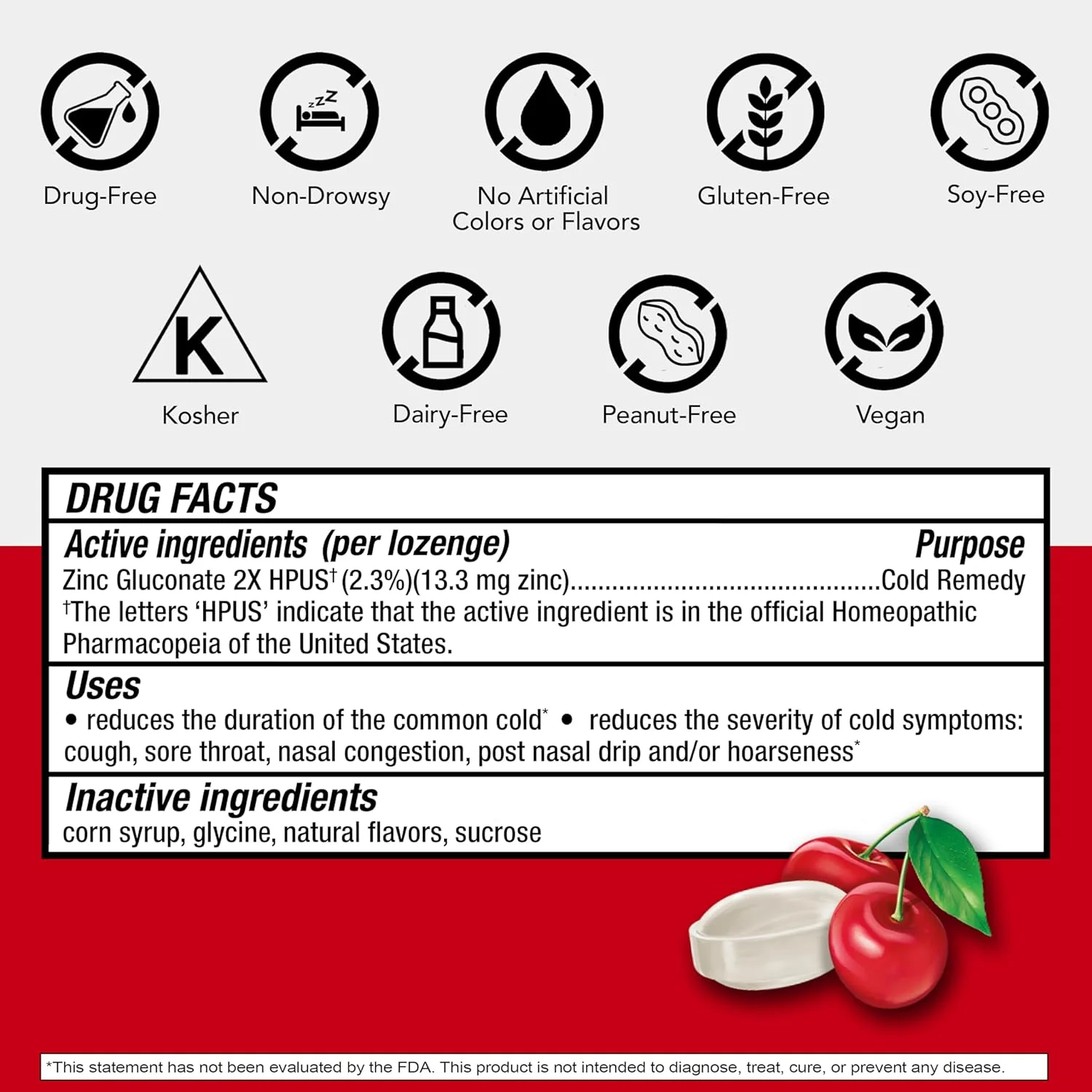 Cold-EEZE Natural Cherry Flavor Lozenge - 25ct/48pk - Image 2