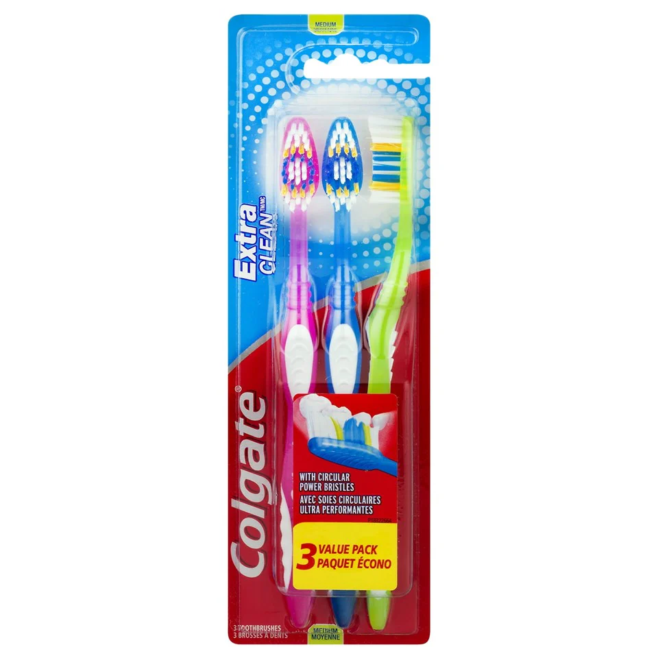 Colgate Extra Clean Full Head Manual Toothbrush Medium - 3ct/24pk