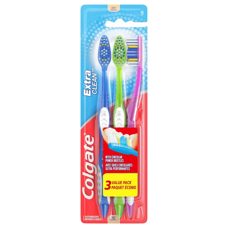 Colgate Extra Clean Full Head Manual Toothbrush Soft - 3ct/24pk
